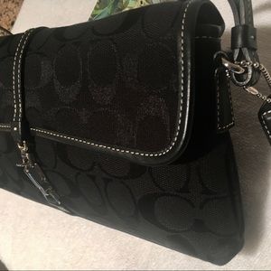 Coach small black handbag